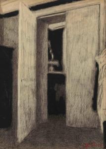 Léon Spilliaert - De open deur (ca. 1904)