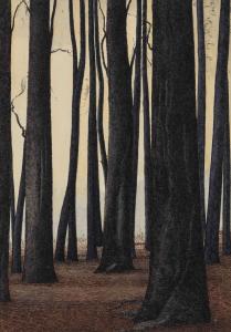 Léon Spilliaert - Bomen in de herfst (1945)